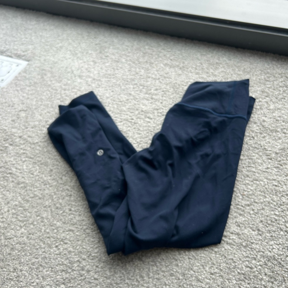 lululemon navy wunder train 25” leggings